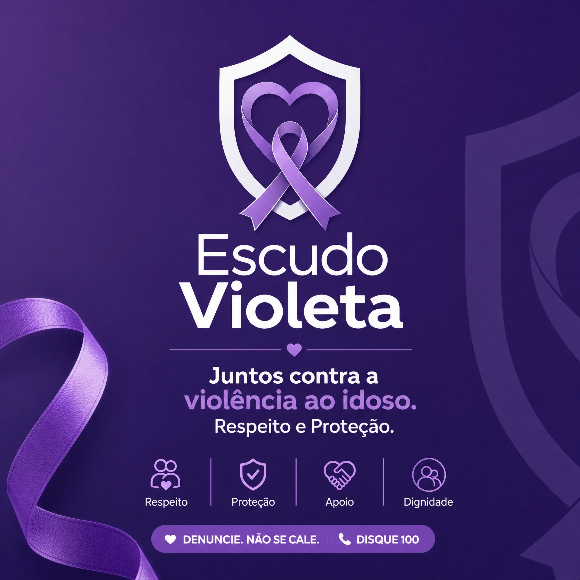 Kit de comunicação Escudo Violeta